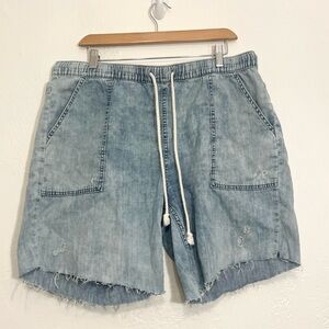 ❤️ Aerie cutoff Bermuda drawstring shorts